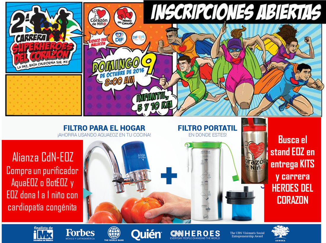 Iniciativa Agua Limpia para México y Corazón de Niño AC juntos en beneficio de la causa de los niños con cardiopatía congénita