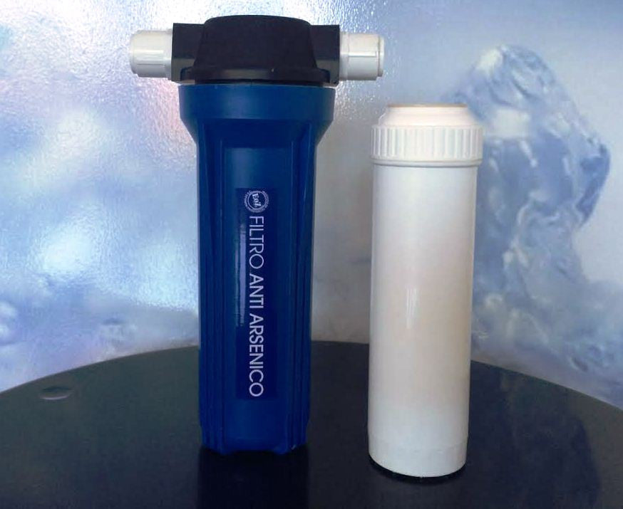 Filtro de agua para eliminar arsénico y flúor