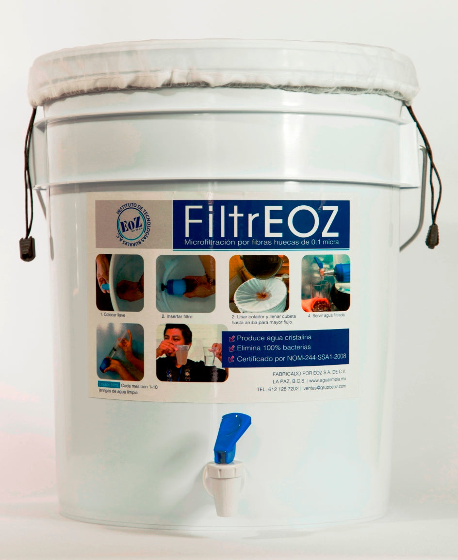 Como instalar y usar el filtro de agua FiltrEOZ para zona rural