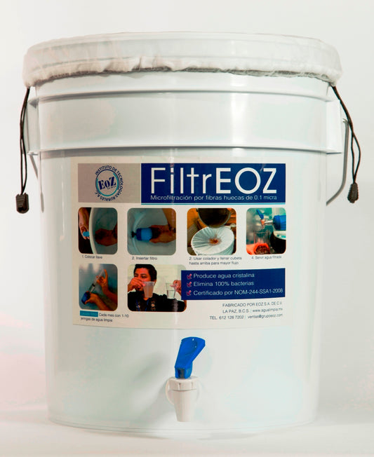 Como instalar y usar el filtro de agua FiltrEOZ para zona rural