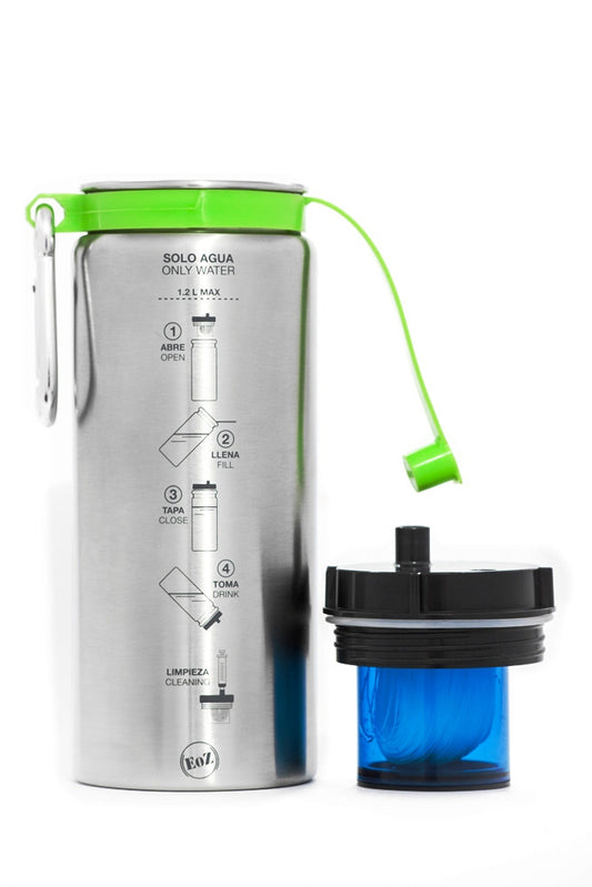 Portable Water Purifier under field testing with creek water in Mexico