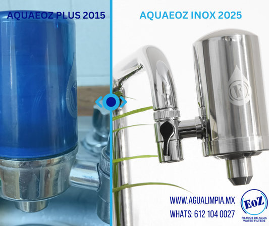 reemplaza tu filtro aquaeoz plus por un aquaeoz inox 2025 beneficia de un descuento