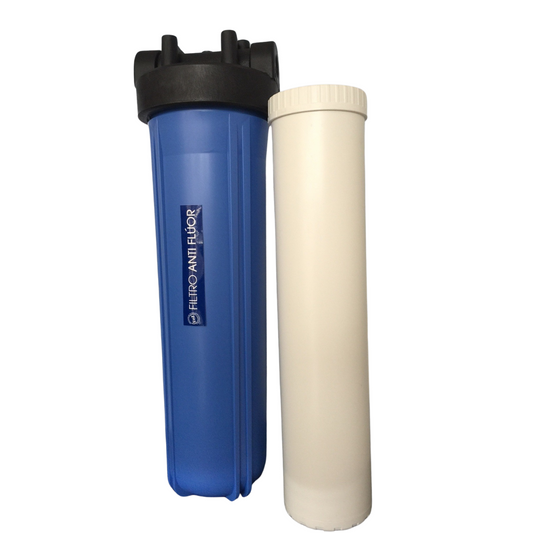 Filtro de agua para fluor para toda la casa | 4.5x20 pulgadas | certificado NSF 61