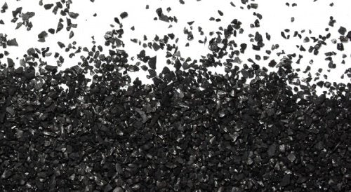 Medio de filtración para agua - Carbon activado Natural de Coco - 1kg