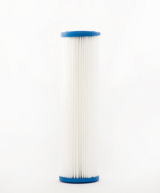 Filtro de agua para sedimento marca hydronix | plisado 10 micras | 2.5 x 10 pulgadas