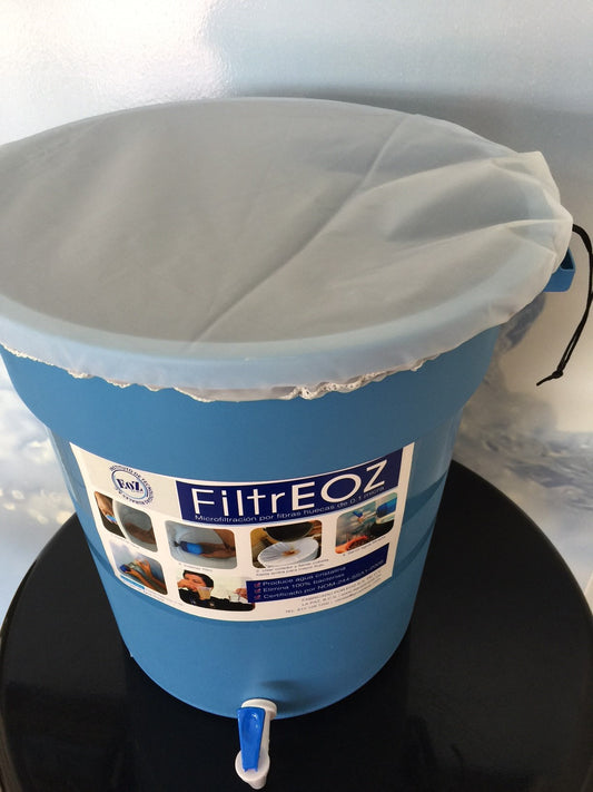 Filtro de agua rural con fibras huecas + contenedor 40 litros | FiltrEOZ 40L