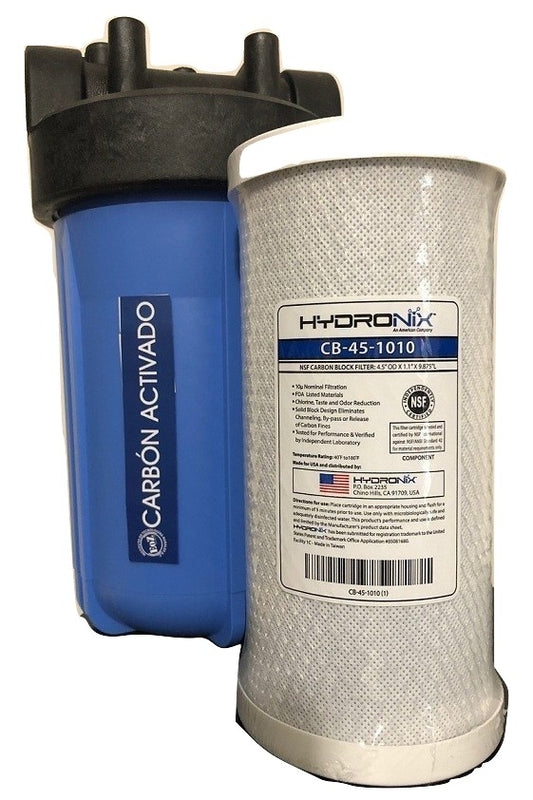 Repuesto para filtro agua con bloque de carbón | 4.5x10 pulgadas