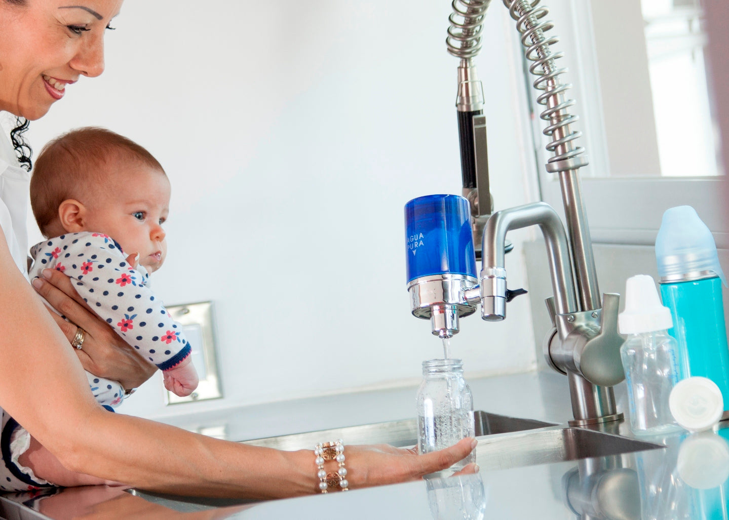 Filtro de agua para grifo AquaEOZplus® + 2 repuestos