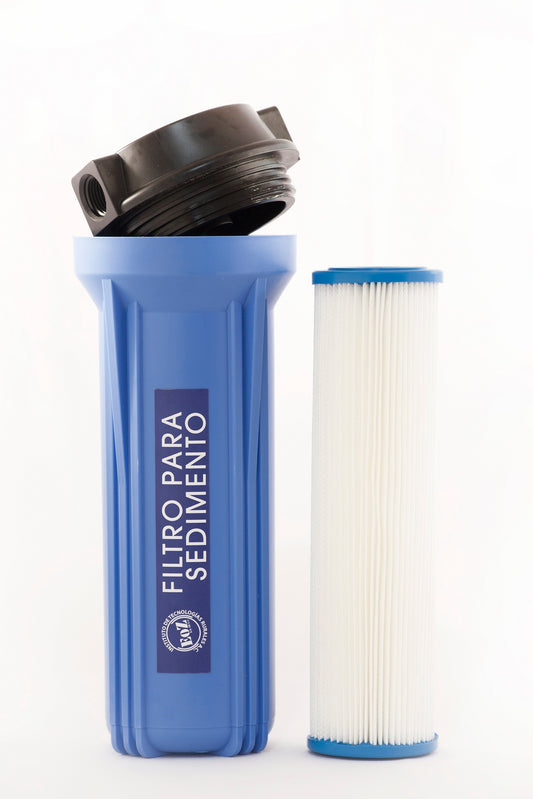 Filtro de agua para sedimento marca hydronix | plisado 10 micras | 2.5 x 10 pulgadas