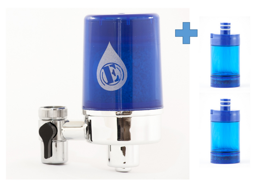 Filtro de agua para grifo AquaEOZplus® + 2 repuestos
