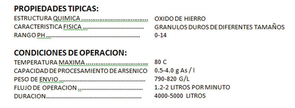 Filtro de agua para arsénico | 2.5x10 pulgadas | certificado NSF61