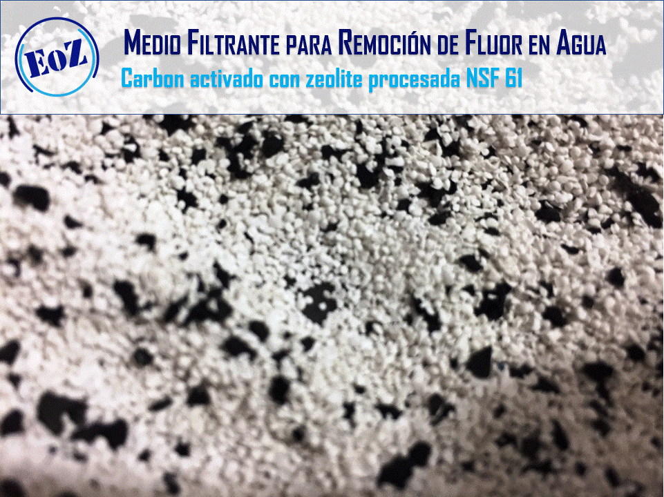 Filtro de agua para fluor - 2.5x10 pulgadas- certificado NSF61