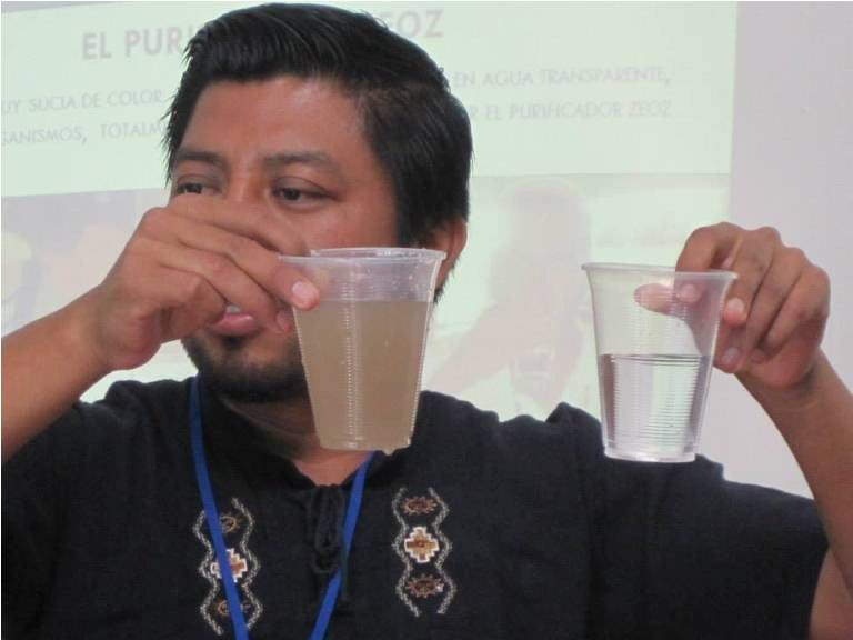 Filtro de agua con fibras huecas + contenedor 60L y triple llave | Para escuela rural
