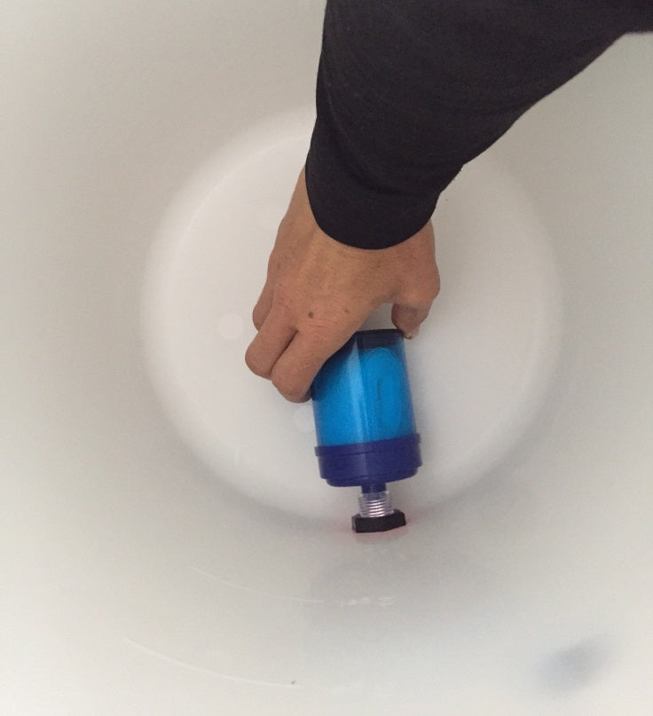 Filtro de agua de fibras huecas + tambo 60 litros | FiltrEOZ | certificado COFEPRIS nom-244-SSA1-2020