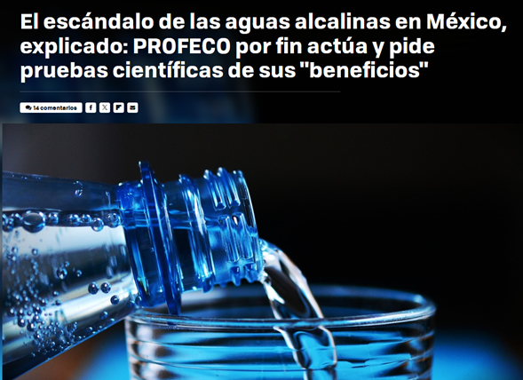 ¿El agua alcalina, cual es la evidencia científica de sus beneficios?