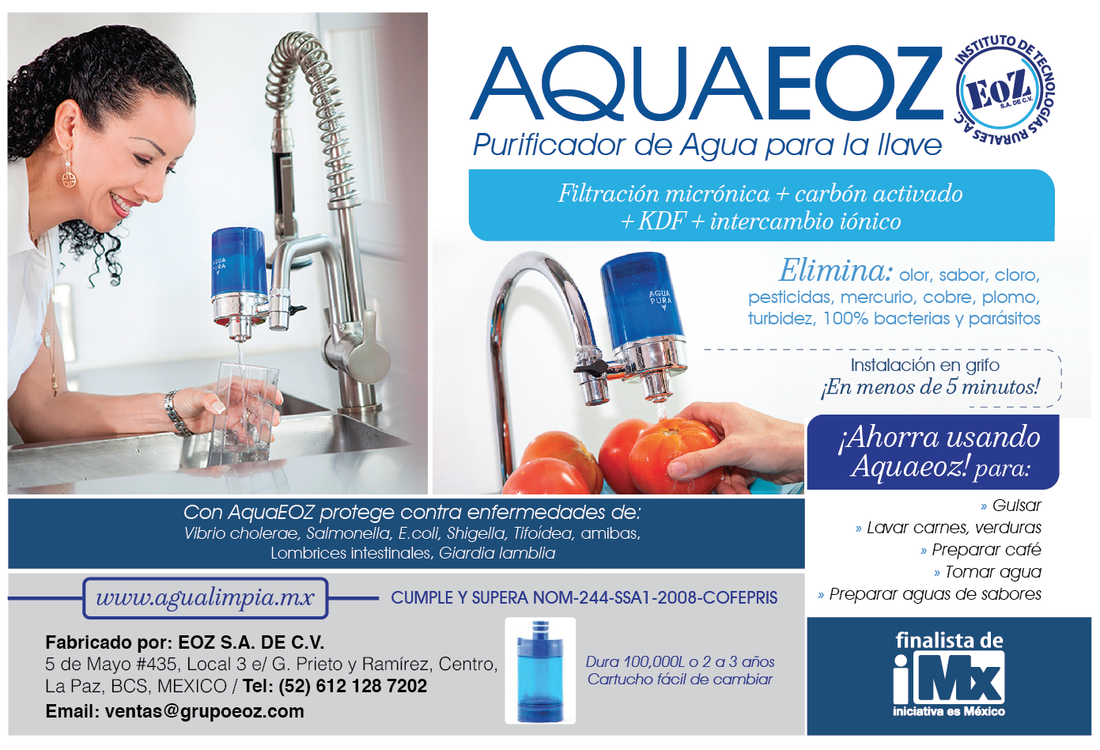 Materiales para distribuidores del filtro de agua para casa AquaEOZ
