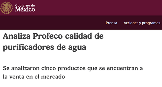 FILTROS DE AGUA Y NORMAS OFICIALES MEXICANAS