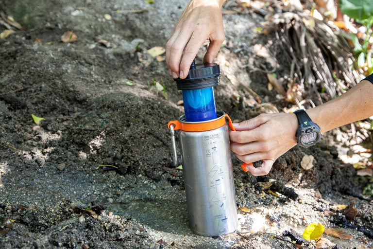 Botella filtro agua - Portable water filter bottle - Gourde avec filtre a eau