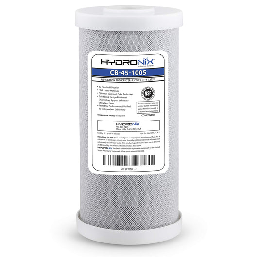 Repuesto para filtro agua con bloque de carbón | 4.5x10 pulgadas