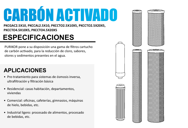 Triple FILTRACION PURIKOR (Sedimento + CA + Anti sarro 4 GPM)