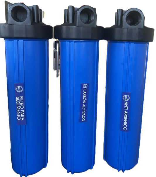 Sistema de Triple Filtración Marca PURIKOR 4.5 x 20"