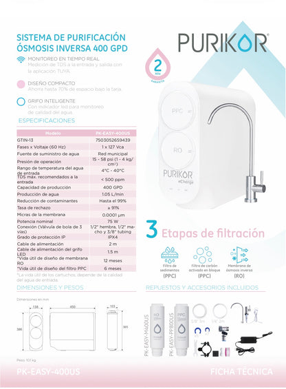 OSMOSIS INVERSA  400 GPD e Change