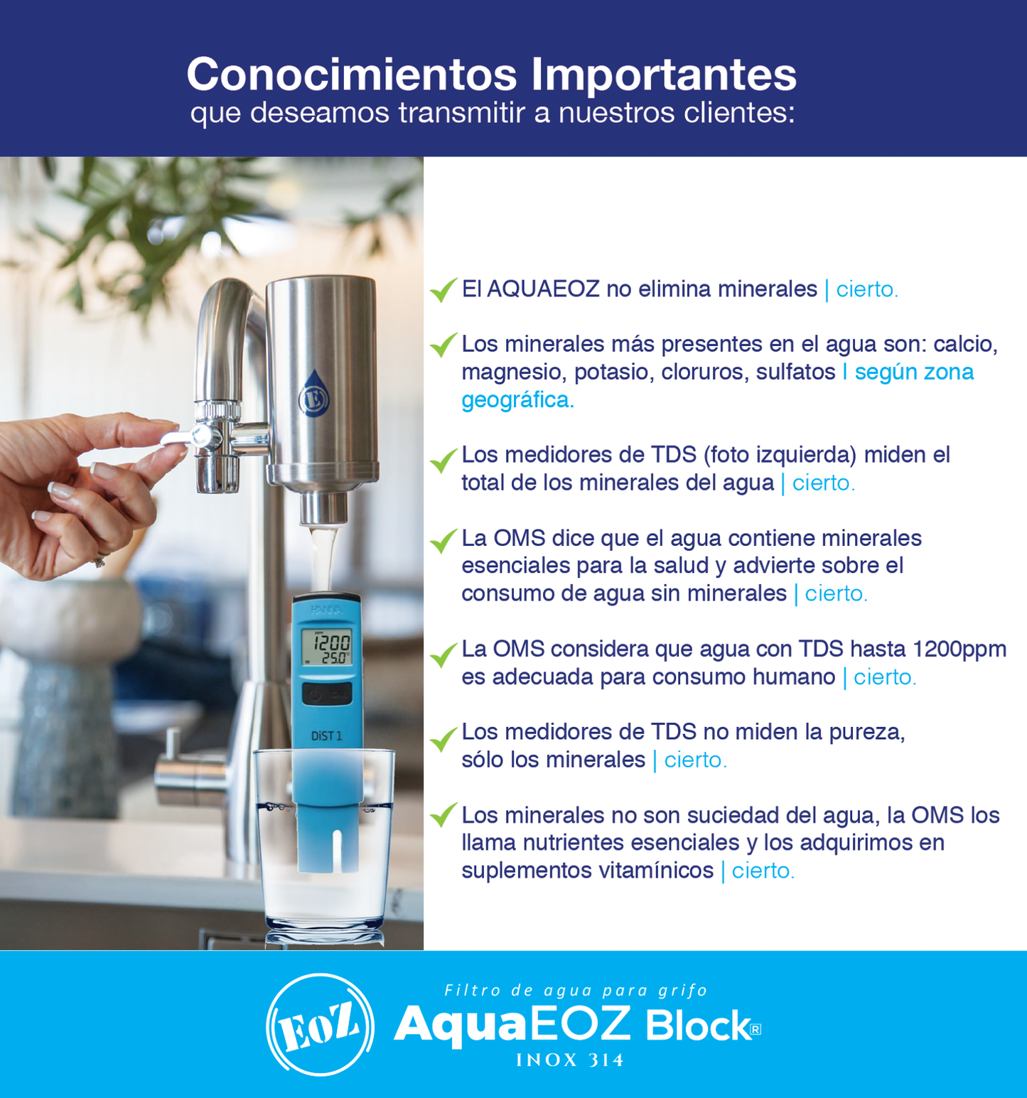 filtro de agua y minerales medidor de tds o solidos disueltos totales recomendacion oms para la salud