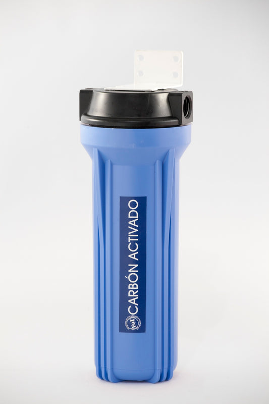 filtro de agua con bloque de carbon activado en 10 pulgadas 