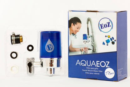 Filtro de agua para grifo AquaEOZplus® + 1 cartucho de repuesto