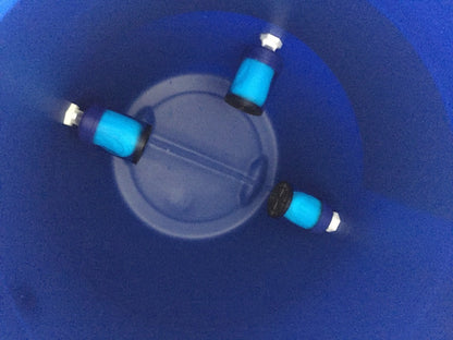 Filtro de agua con fibras huecas + contenedor 60L y triple llave | Para escuela rural