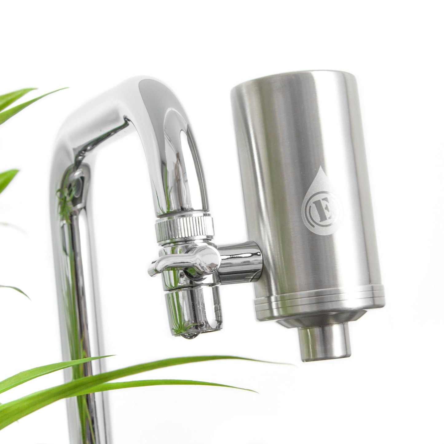 Filtro de agua AquaEOZ block® acero inoxidable con 2 cartuchos de filtración