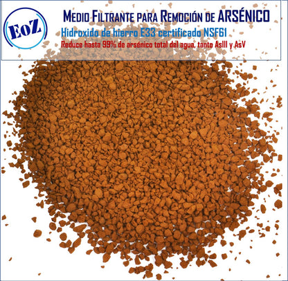 Repuesto filtro agua anti arsenico | cartucho 4.5x20 pulgadas