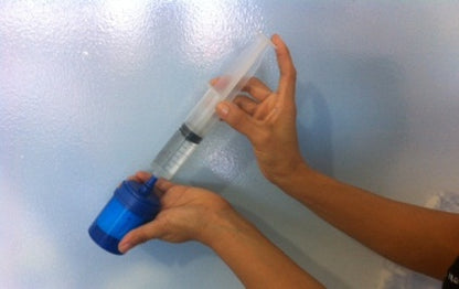 Filtro de agua de fibras huecas + tambo 60 litros | FiltrEOZ | certificado COFEPRIS nom-244-SSA1-2020